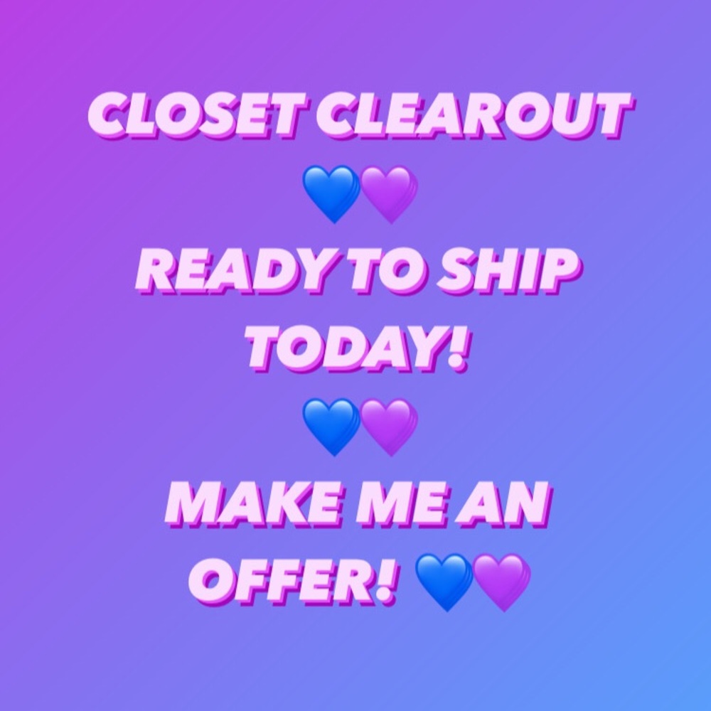 CLOSET CLEAROUT!!! 💜💙💜💙 Bundle & Save More!